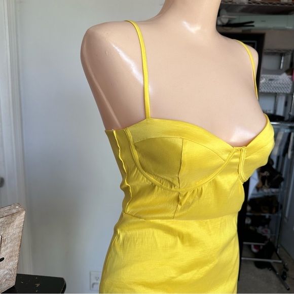 LULU’S BRILLIANT FLIRT TAFFETA BUSTIER MINI BODYCON DRESS - Picture 6 of 14